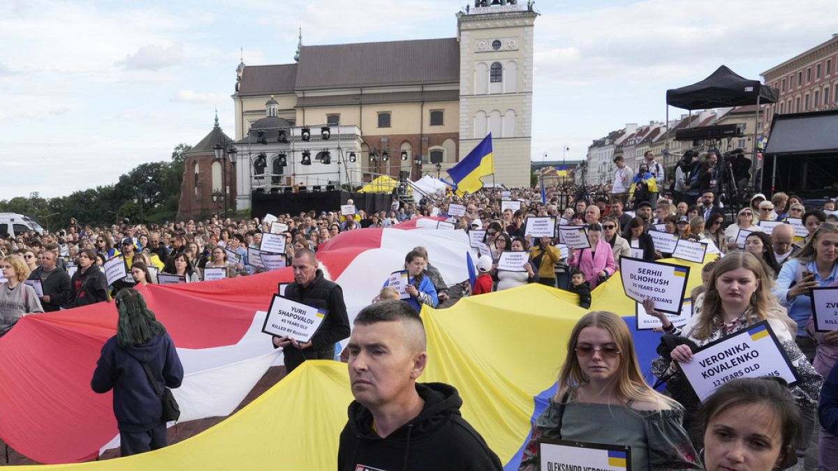 Pologne : commémoration de l'Indépendance de l'Ukraine à Varsovie