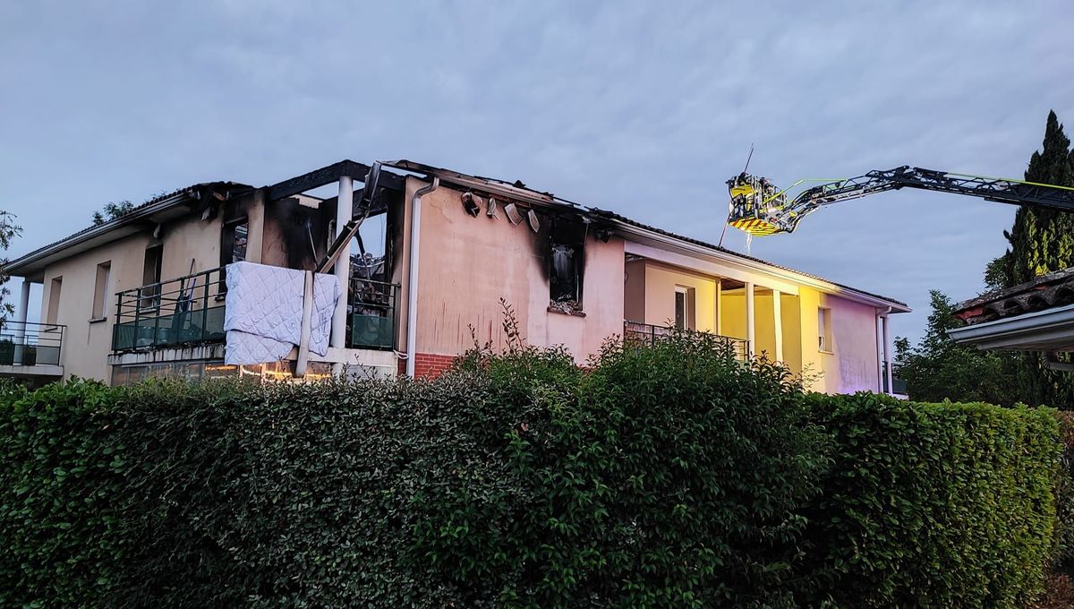 Un appartement prend feu dans une résidence près de Toulouse, six logements entièrement détruits