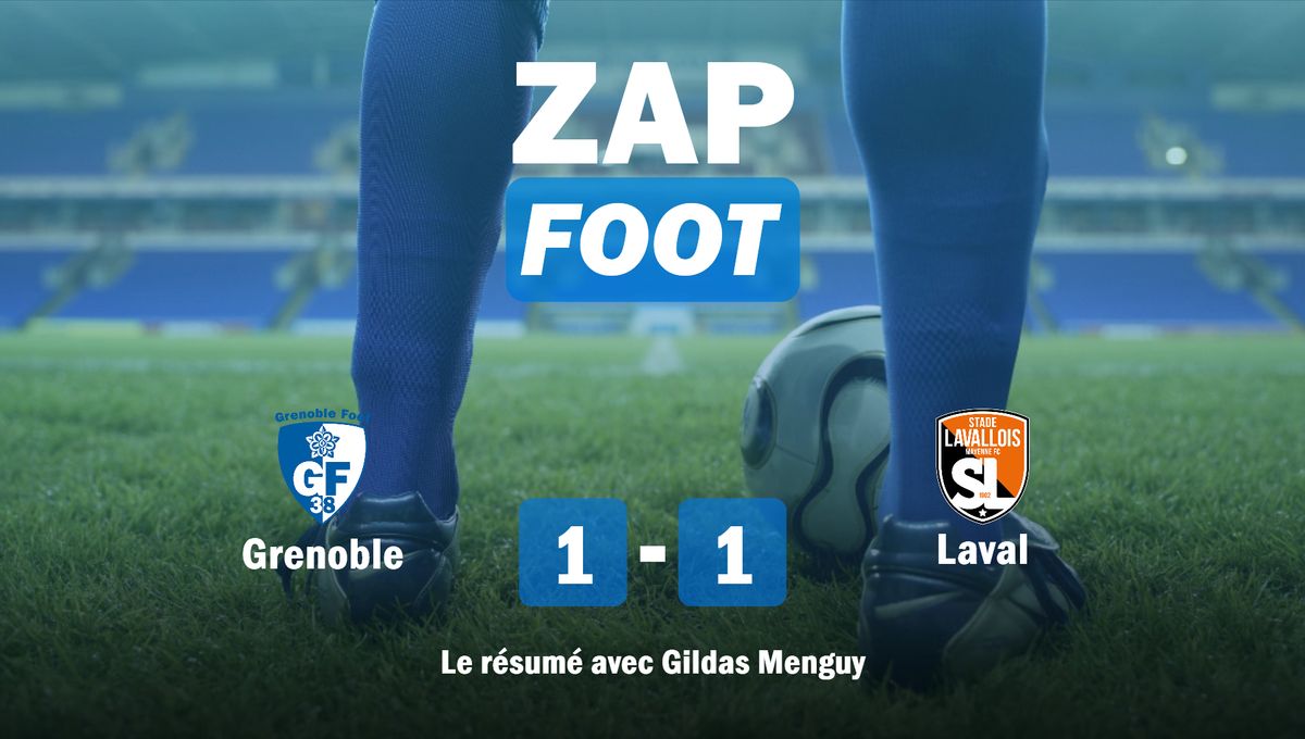 Ligue 2 : revivez les deux buts de la rencontre Grenoble / Laval avec les commentaires d'ICI Mayenne