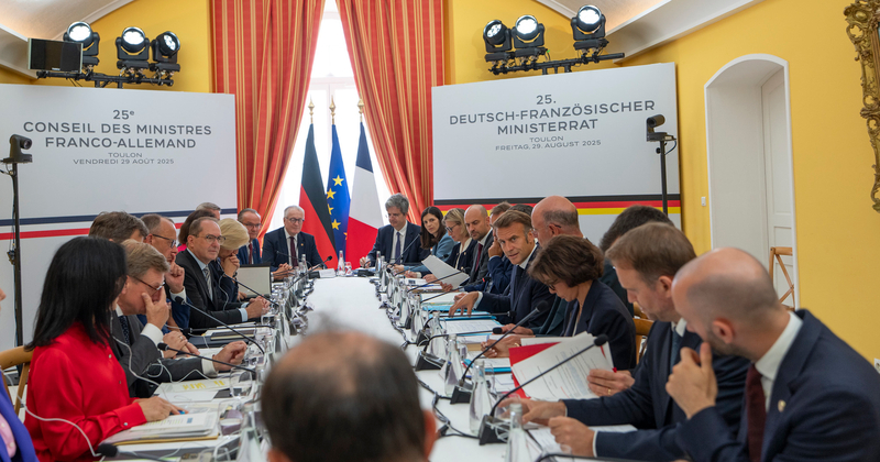 25e Conseil des ministres franco-allemand à Toulon.