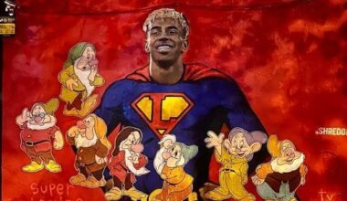 La fresque de Lamine Yamal vandalisée à Barcelone, les "Sept Nains" ajoutés à côté de la star du Barça