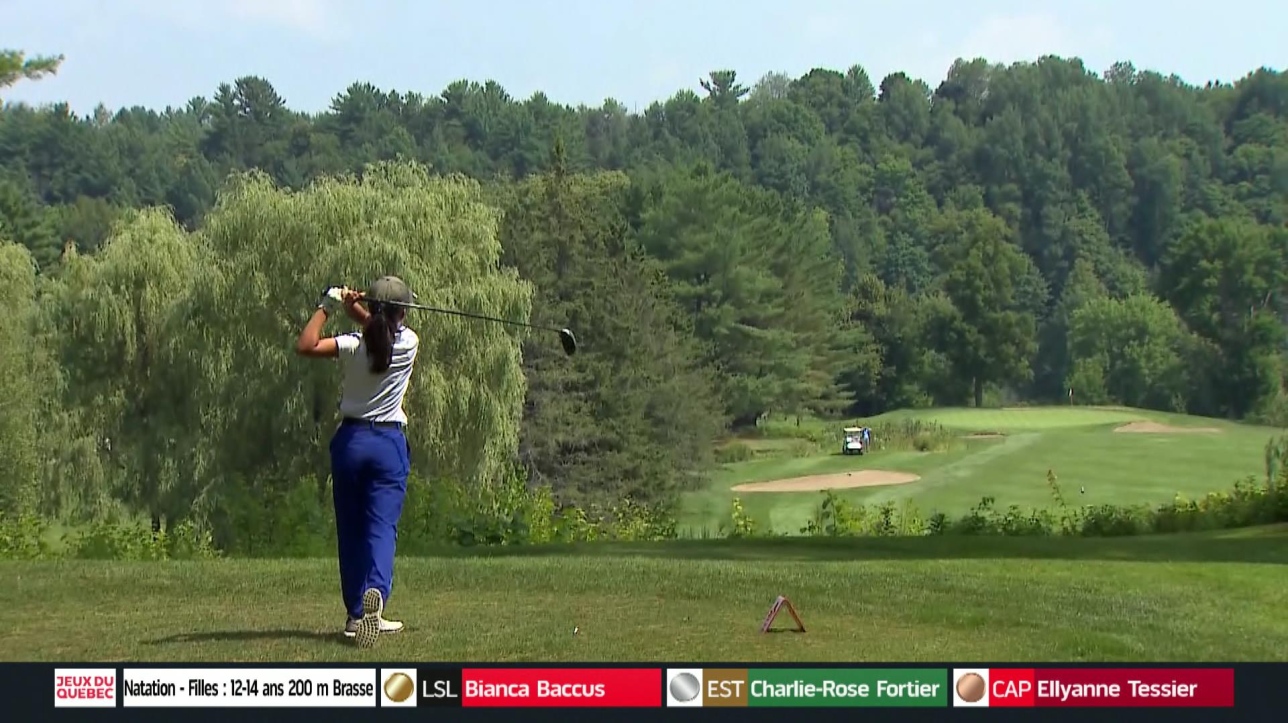 Jeux du Québec : Le bronze en golf par équipe... seule! (golf) - RDS
