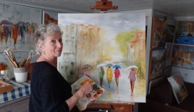 Colette Herbreteau expose ses huiles à Montaut-les-Créneaux