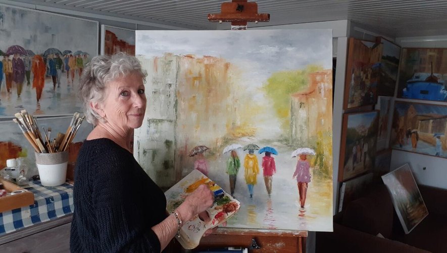 Colette Herbreteau expose ses huiles à Montaut-les-Créneaux