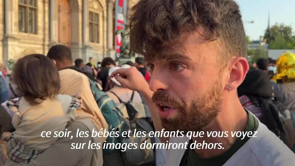 A Paris, au milieu des touristes, des familles sans abri en quête d'un toit pour la nuit