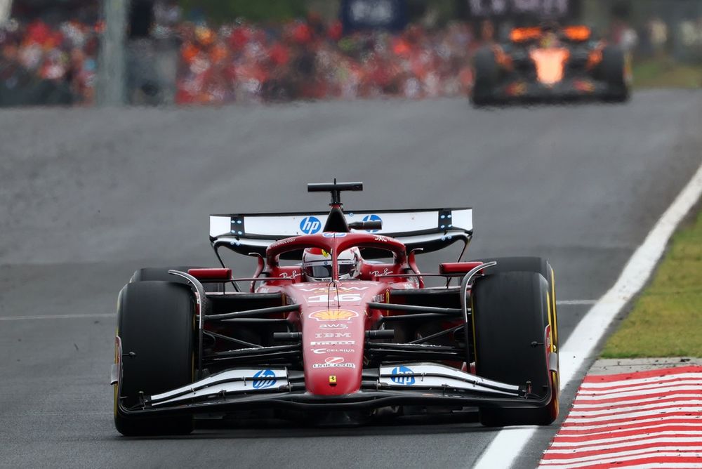 Charles Leclerc manquait de vitesse de pointe en ligne droite.
