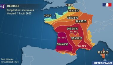 pour le week-end du 15 août, un « nouveau pic caniculaire » est attendu