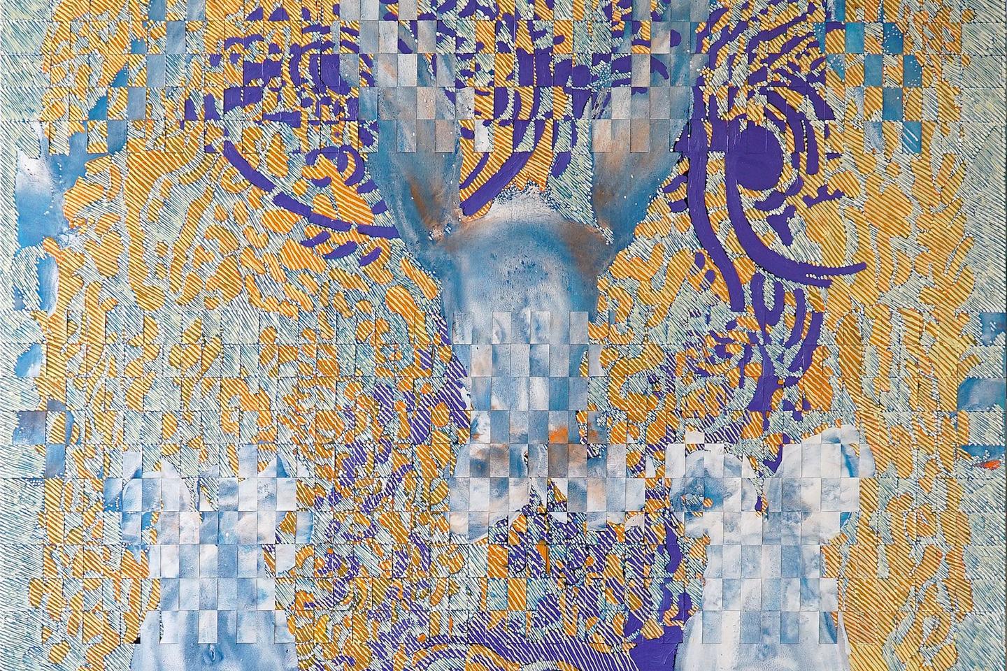 François Rouan, peintre protéiforme, et ses « empreintes » singulières au Musée des beaux-arts de Lyon