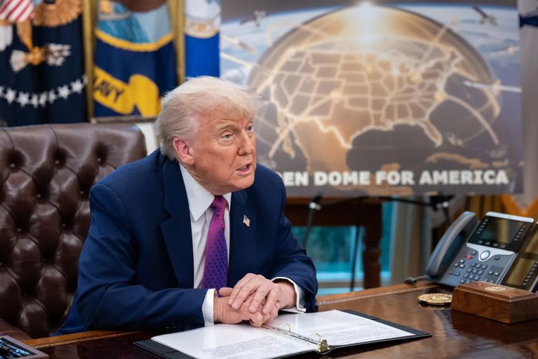 Donald Trump a annoncé la création d’un "Dôme d’or" aux États-Unis le 20 mai dernier depuis la Maison Blanche.