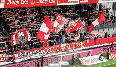 Brest - Lille : les Ultras Brestois ont fait grève pendant les premières minutes de jeu