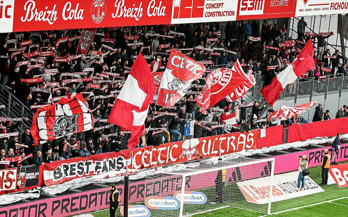 Brest - Lille : les Ultras Brestois ont fait grève pendant les premières minutes de jeu