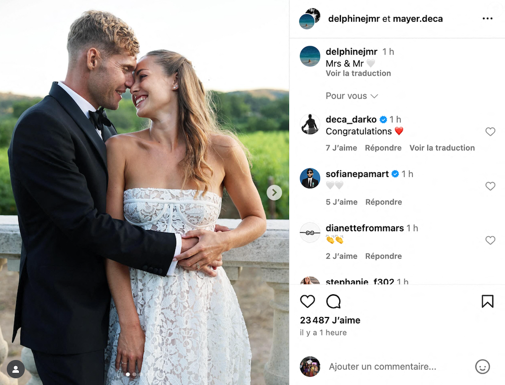 Kevin Mayer a dit oui à sa kiné attitrée, un mariage de grands champions
