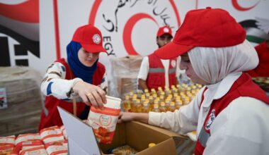 en Egypte, le Croissant-Rouge déplore les contrôles stricts de ses camions humanitaires vers Gaza