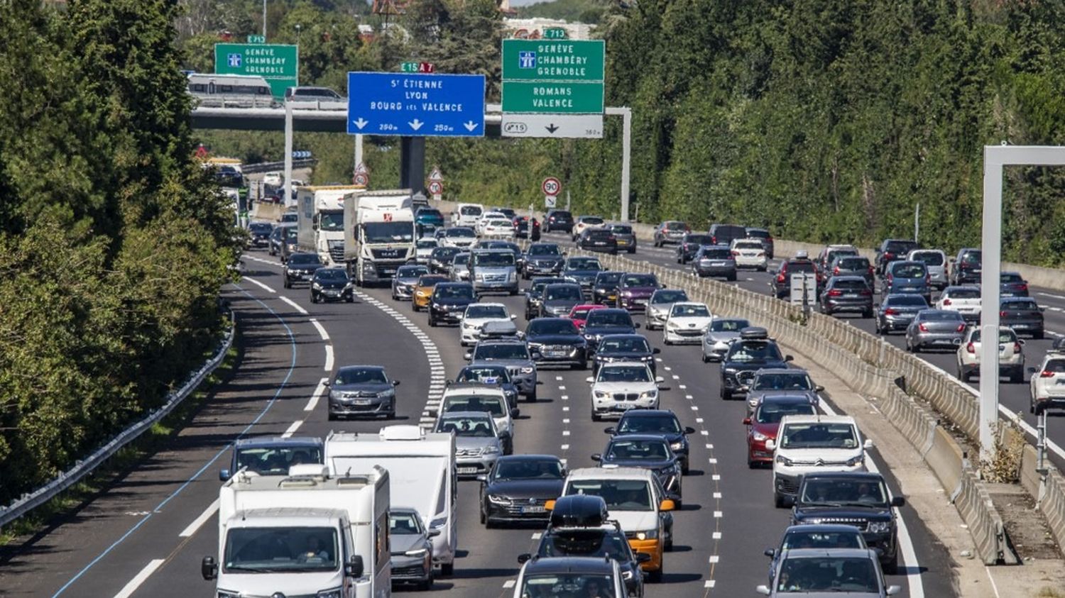 CARTES. La journée de samedi classée en rouge et noir dans le sens des retours par Bison futé