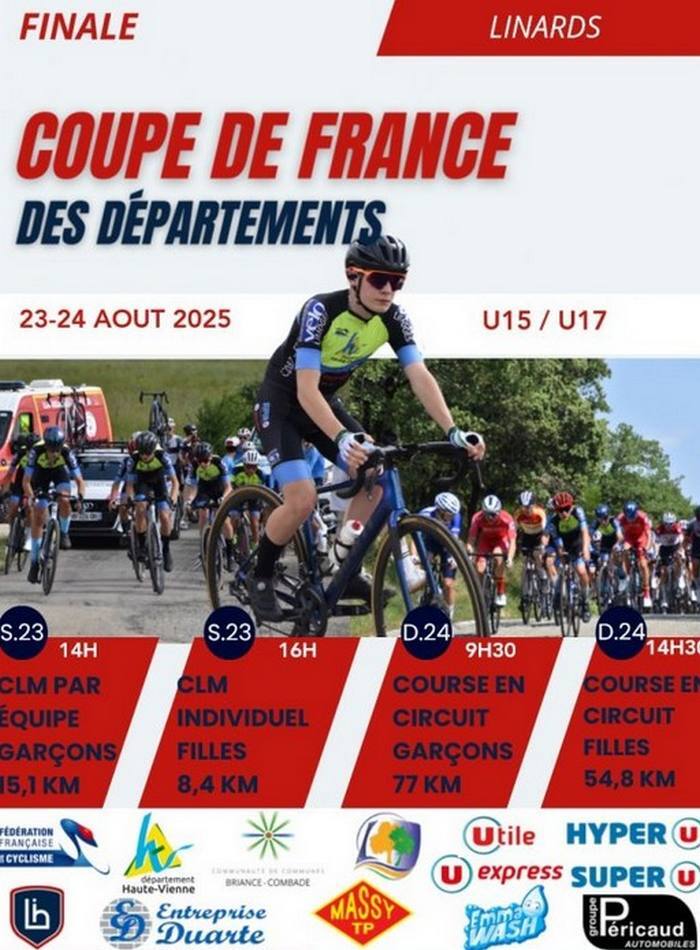 Linards 23-24 août 2025 Coupe de France des département U15 U17