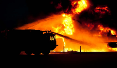 un important incendie au sud de Nantes