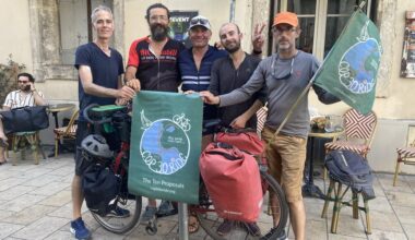 "D’Azerbaïdjan au Brésil !" : le plus grand relais à vélo du monde est passé par Montpellier