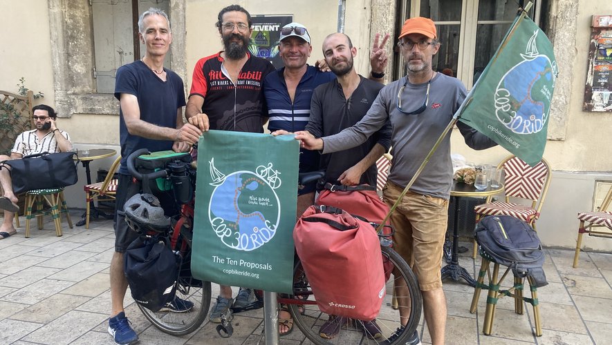 "D’Azerbaïdjan au Brésil !" : le plus grand relais à vélo du monde est passé par Montpellier