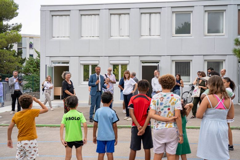 Rencontre avec les enfants du centre de loisirs, ce mardi, à l’école Schoelcher.