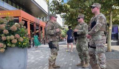 des patrouilles de la Garde nationale désormais armées dans les rues