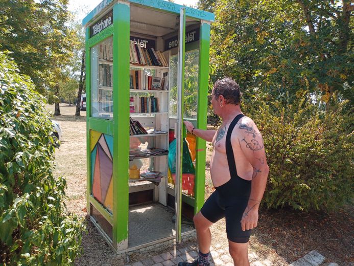 Une petite pause littéraire pour Frédéric.