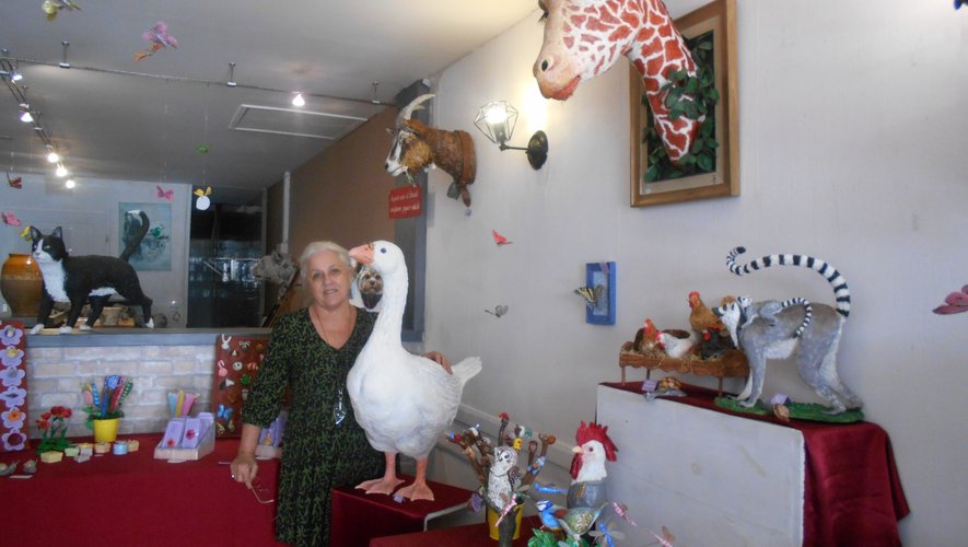 Condom. "Le petit coin d’Annick", un univers animalier en papier mâché