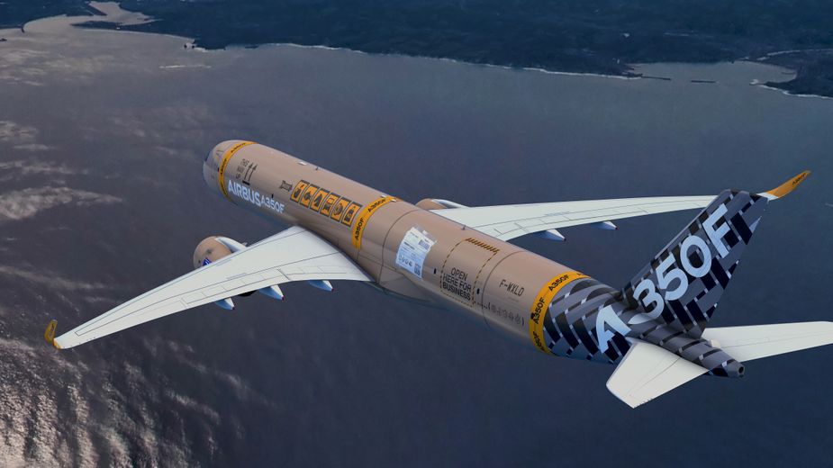 L’A350F pourra transporter 111 tonnes de fret sur 8 700 kilomètres.