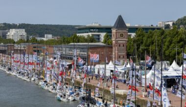 la 56e édition de la Solitaire du Figaro au départ de Rouen