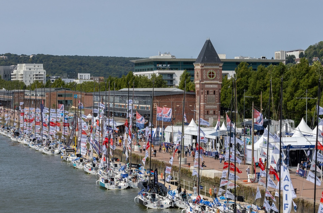 la 56e édition de la Solitaire du Figaro au départ de Rouen