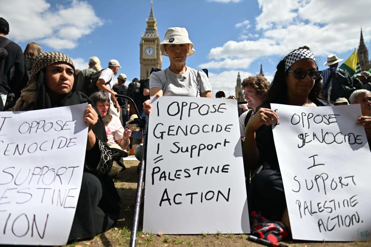 quatre questions sur l’interpellation “massive” de manifestants propalestiniens au Royaume-Uni