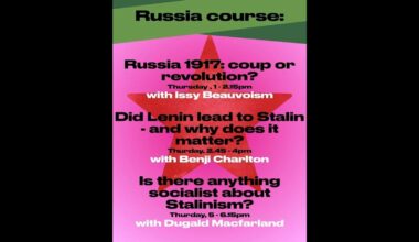 Un provocateur stalinien opère sans opposition lors d’un ‘Cours sur la Russie’ au «Marxisme 2025» du Socialist Workers Party
