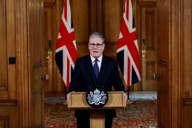 Le premier ministre britannique, Keir Starmer, au 10 Downing Street, à Londres, le 29 juillet 2025.