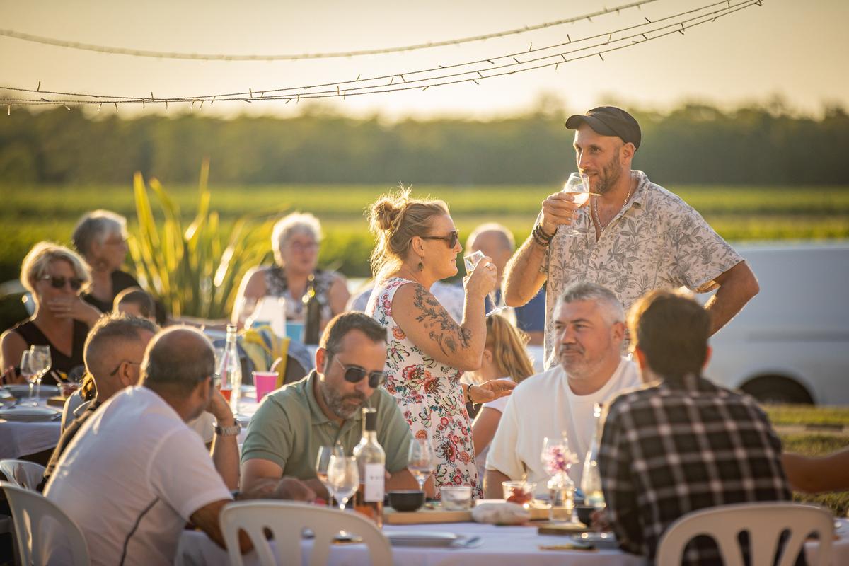 Ce soir-là, 125 convives participent au repas du Château Haut-Bourcier.