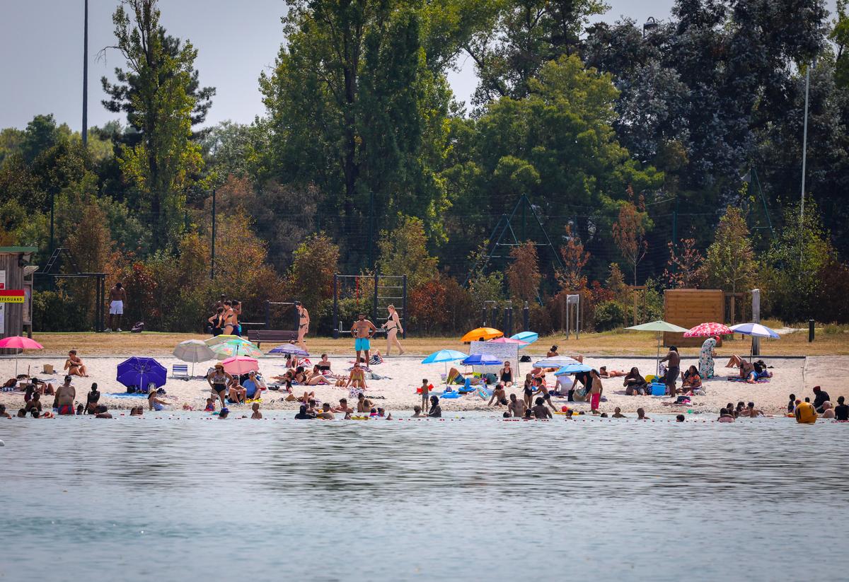Bègles plage est souvent très fréquentée.