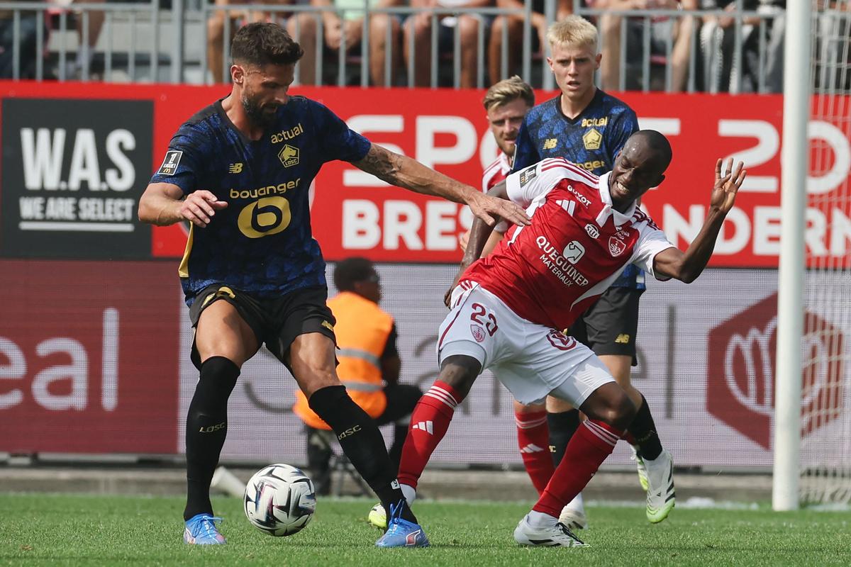 Lille et Giroud commencent la saison par un match nul à Brest, le Paris FC et les promus à la peine