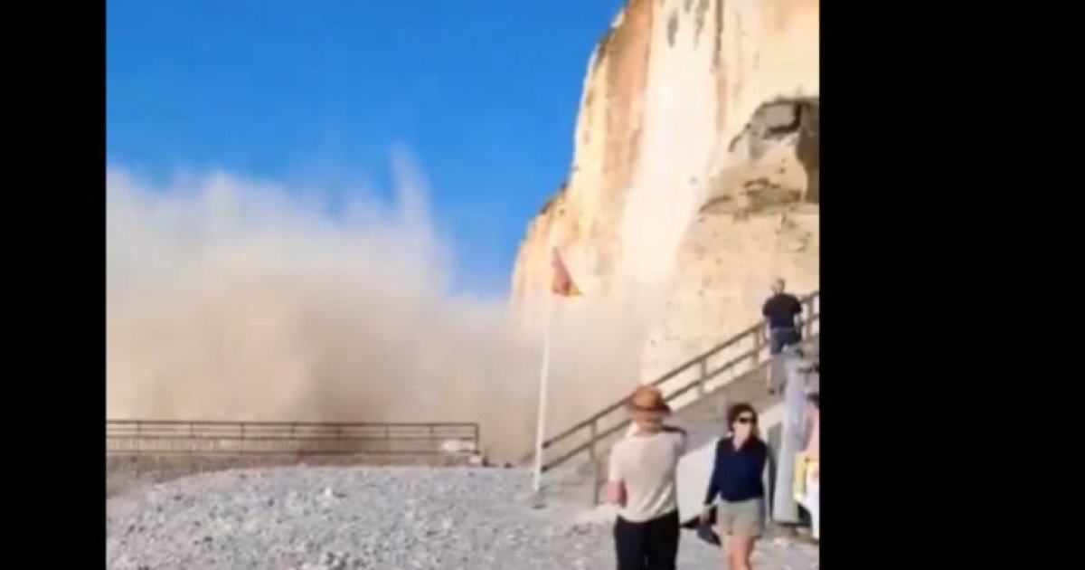 "On avait l'impression d'être tout droit sorti d'un film de catastrophe", un pan de falaise se décroche en Seine-Maritime : Actualités