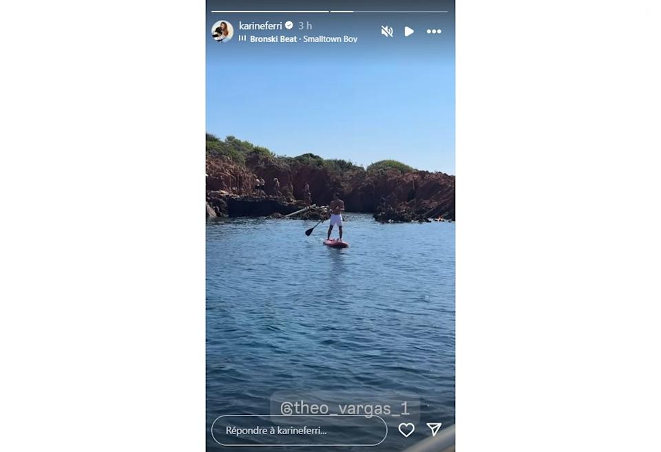 La story publiée par Karine Ferri ce vendredi 1er août 2025 sur Instagram.