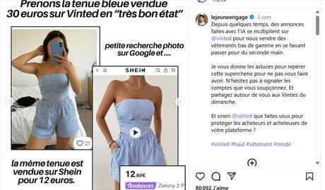 Image issue de la publication Instagram de l'influenceur Johan Reboul, alias lejeuneengage