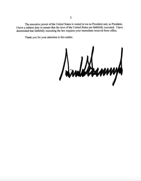 La lettre publiée par Donald Trump sur Truth Social