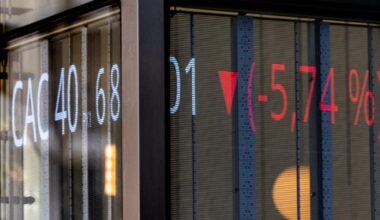 La Bourse de Paris de plus en plus nerveuse les jours de publication