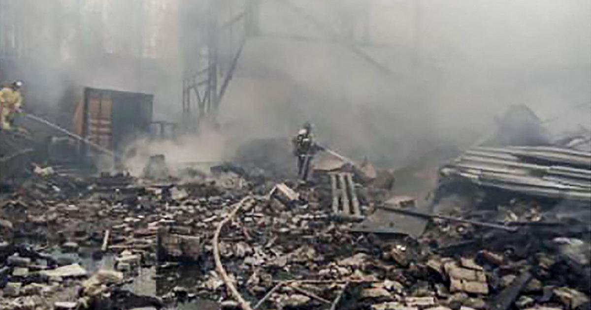 l’explosion d’une usine d’armements fait 11 morts et 130 blessés à Riazan