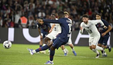 Ousmane Dembélé rate en force un penalty avec le PSG face à Angers