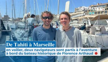 Après 8 mois de voyage depuis Tahiti, Félix et Andréa ont ramené le voilier de Florence Arthaud à Marseille