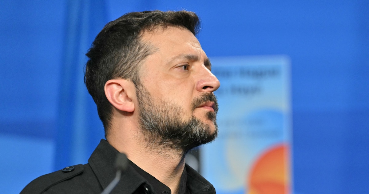 Le président ukrainien Volodymyr Zelensky au sommet de l'Otan à La Haye, le 24 juin 2025