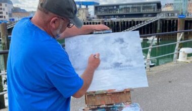 Peintes le matin, les toiles de ces artistes seront vendues aux enchères l'après-midi à Dieppe
