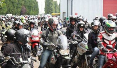 une balade à moto au profit des Restos du Cœur