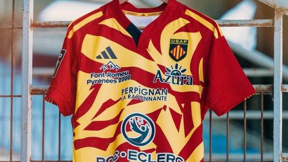 Le nouveau maillot de l'USAP pour les matchs à l'extérieur a été présenté ce vendredi