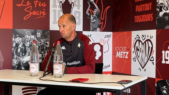 Le coach du FC Metz, Stéphane Le Mignan