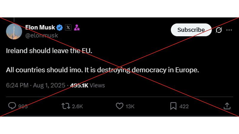 Elon Musk affirme que l'UE rend les pays plus antidémocratiques.