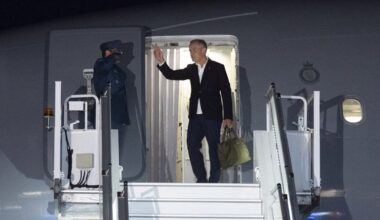 Le premier ministre canadien Mark Carney est arrivé en Europe